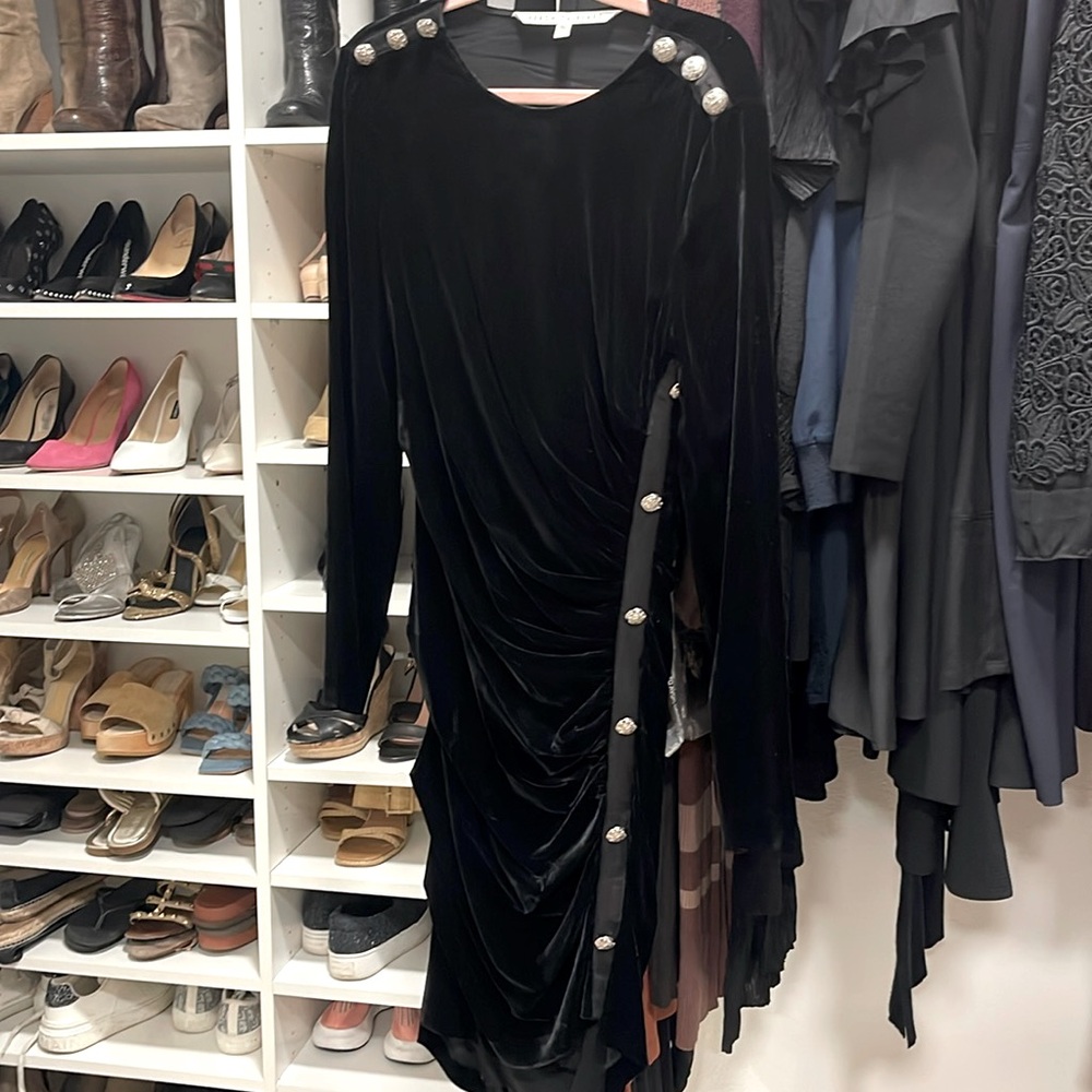 Veronica Beard Black Velvet Dress, Size 2